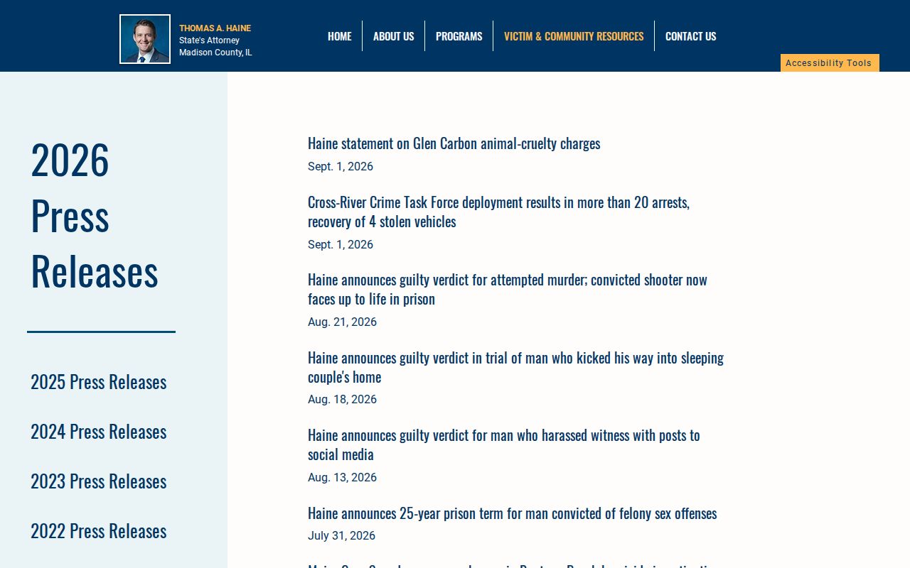 Madison County State's Attorney official news page